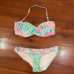 Lilly Pulitzer Pink and Blue Bikini